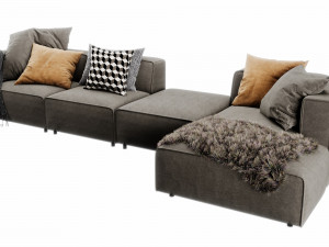 boconcept carmo chaise lounge 3D Model
