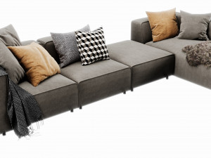 boconcept carmo chaise lounge 3D Model