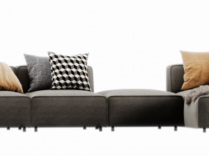 boconcept carmo chaise lounge 3D Model