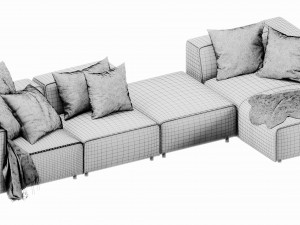 boconcept carmo chaise lounge 3D Model