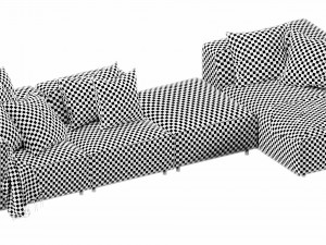 boconcept carmo chaise lounge 3D Model