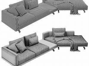 molteni c octave sectional 3D Model