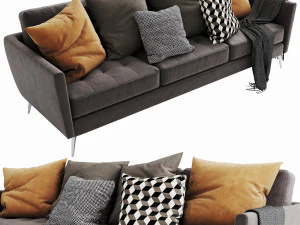 boconcept osaka 3 seater 3D Model