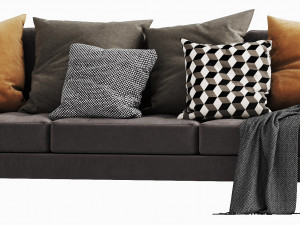 boconcept osaka 3 seater 3D Модель