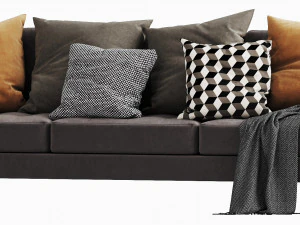 boconcept osaka 3 seater 3D Model
