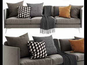 boconcept osaka 3 seater 3D Model