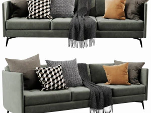 boconcept osaka 3 seater 3D Model