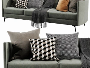 boconcept osaka 3 seater 3D Model