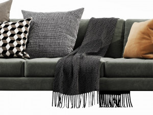 boconcept osaka 3 seater Model 3D
