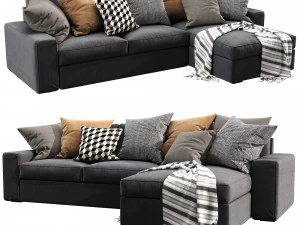 ikea kivik chaise lounge 3D Model