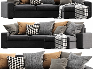 ikea kivik chaise lounge Model 3D