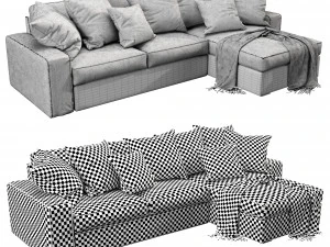 ikea kivik chaise lounge 3D Model