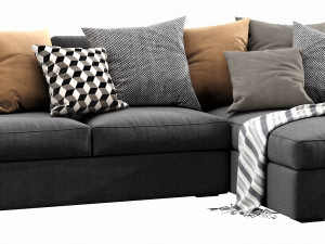 ikea kivik chaise lounge Model 3D