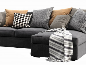 ikea kivik chaise lounge Model 3D