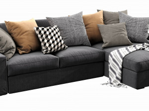 ikea kivik chaise lounge Model 3D
