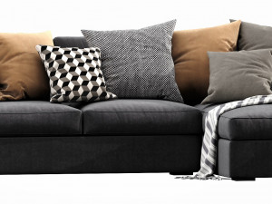 ikea kivik chaise lounge Model 3D