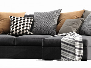 ikea kivik chaise lounge Model 3D