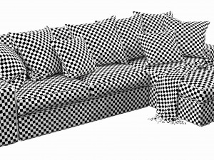ikea kivik chaise lounge Model 3D
