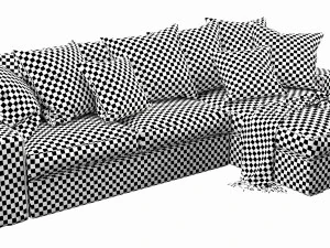 ikea kivik chaise lounge 3D Model