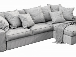 ikea kivik chaise lounge Model 3D