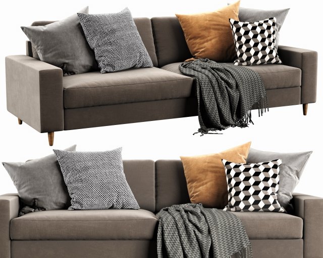 boconcept indivi 3 seater 3D Model .c4d .max .obj .3ds .fbx .stl .blend 