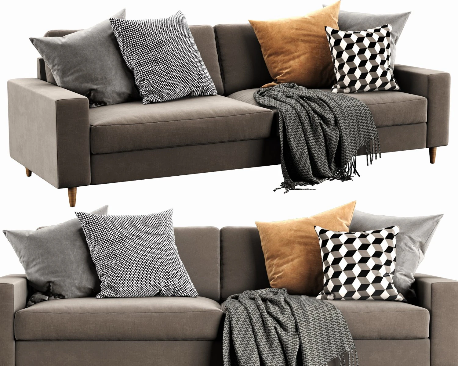 boconcept indivi 3 seater 3D Model .c4d .max .obj .3ds .fbx .stl .blend 