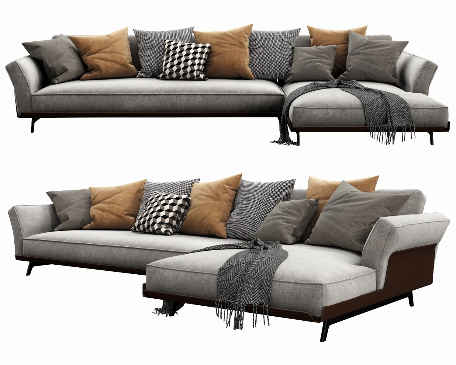 flexform este chaise lounge 3D Model .c4d .max .obj .3ds .fbx .stl .blend 