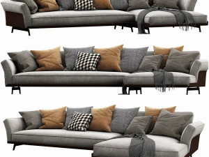 flexform este chaise lounge 3D Model