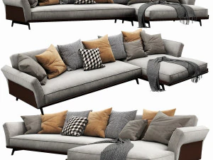 flexform este chaise lounge 3D Model