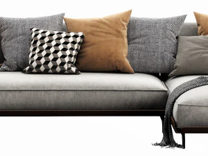 flexform este chaise lounge 3D Model