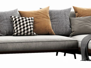 flexform este chaise lounge 3D Model