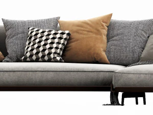 flexform este chaise lounge 3D Model