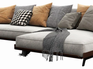 flexform este chaise lounge 3D Model