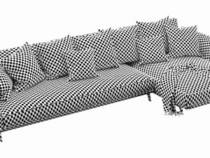 flexform este chaise lounge 3D Model