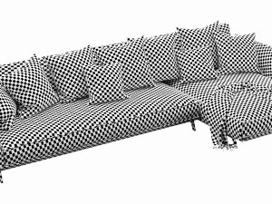 flexform este chaise lounge 3D Model
