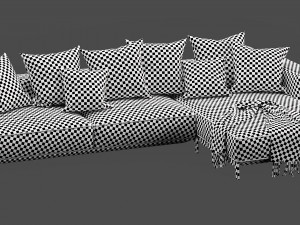 flexform ettore chaise lounge 3D 模型