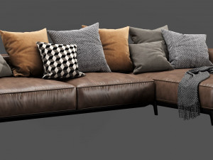 flexform ettore chaise lounge 3D 模型