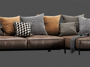 flexform ettore chaise lounge 3D 模型