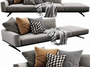 flexform soft dream Modello 3D