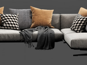 flexform soft dream 3D 모델