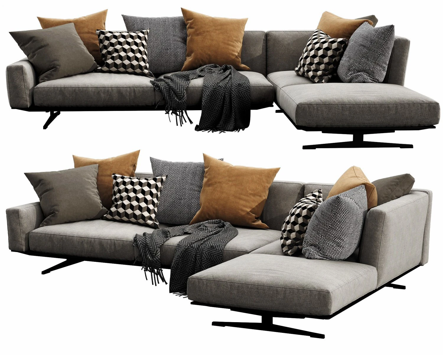 flexform soft dream 3D Model .c4d .max .obj .3ds .fbx .stl .blend 