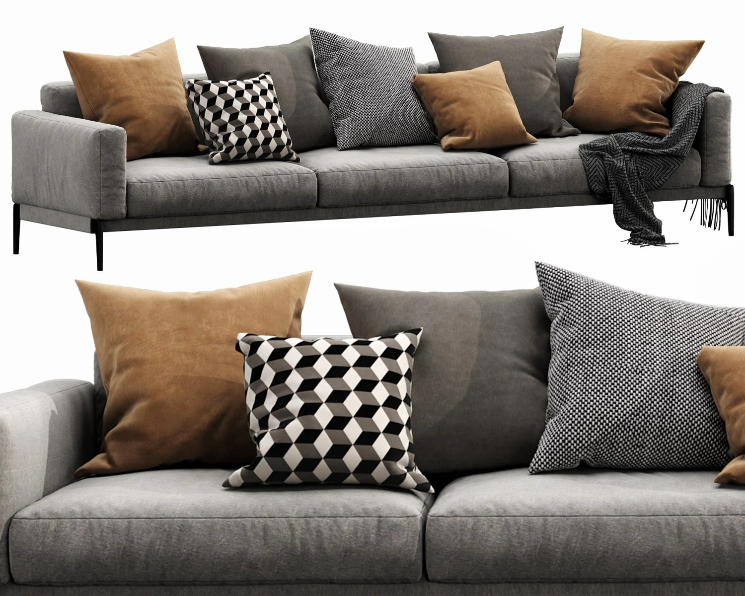 flexform romeo compact 3D Model .c4d .max .obj .3ds .fbx .stl .blend 