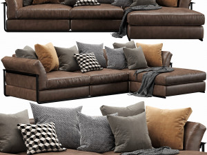 flexform zeno chaise lounge 3D Model