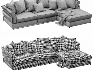 flexform zeno chaise lounge 3D Model