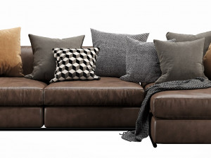 flexform zeno chaise lounge 3D Model
