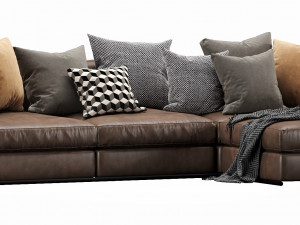 flexform zeno chaise lounge 3D Model
