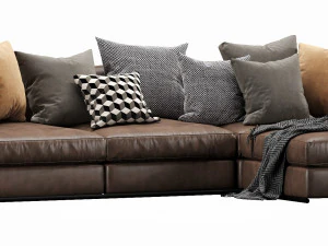 flexform zeno chaise lounge 3D Model