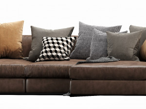 flexform zeno chaise lounge 3D Model