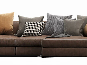 flexform zeno chaise lounge 3D Model