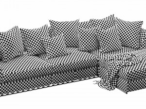 flexform zeno chaise lounge 3D Model